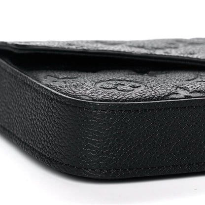 Louis Vuitton Empreinte Pochette Felicie Chain Wallet Black 9 of 12