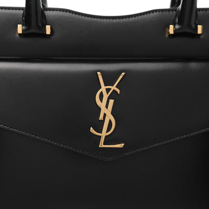 Saint Laurent Shiny Calfskin Medium Uptown Tote Black 8 of 8