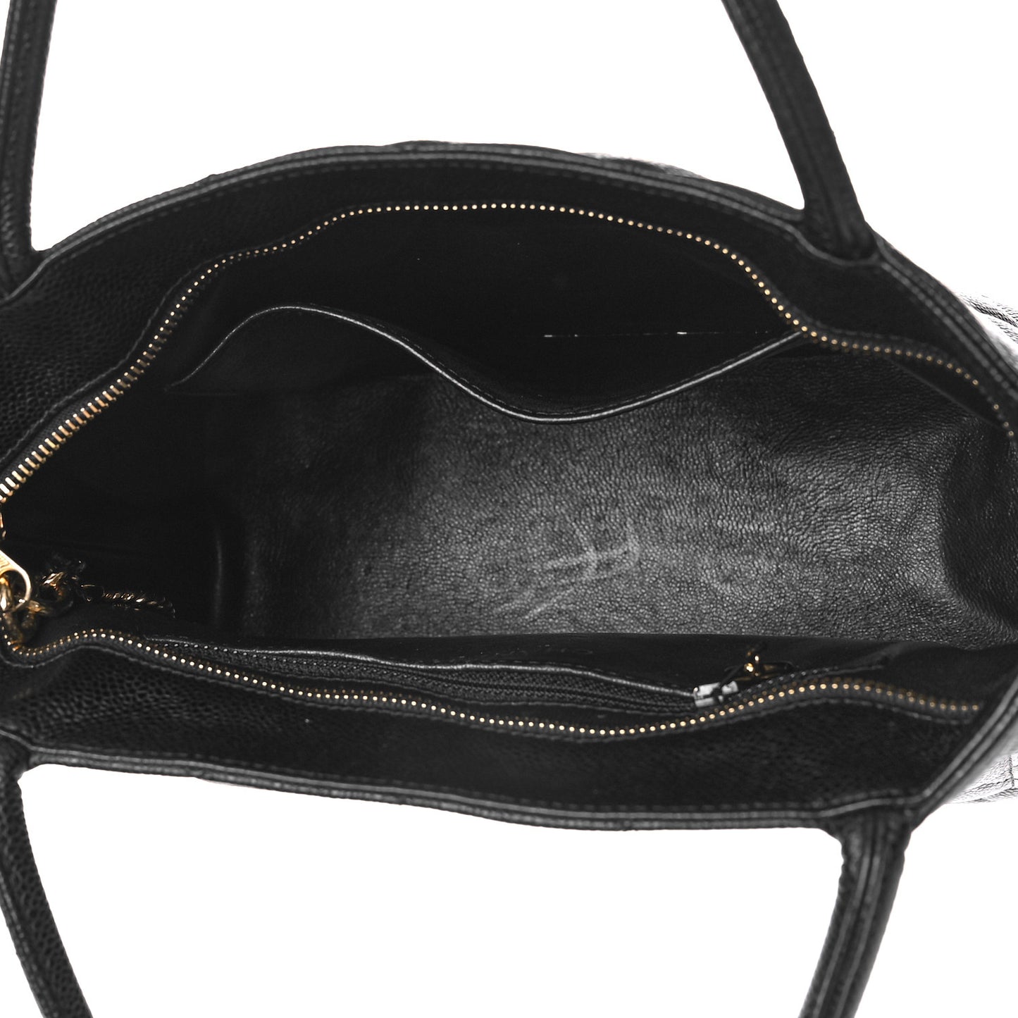 Caviar Quilted Medallion Tote Black