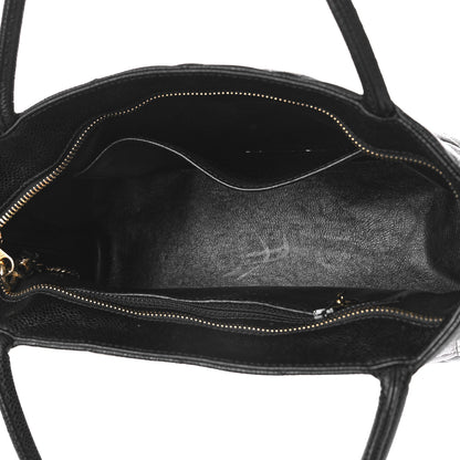 Chanel Caviar Quilted Medallion Tote Black 5 of 12
