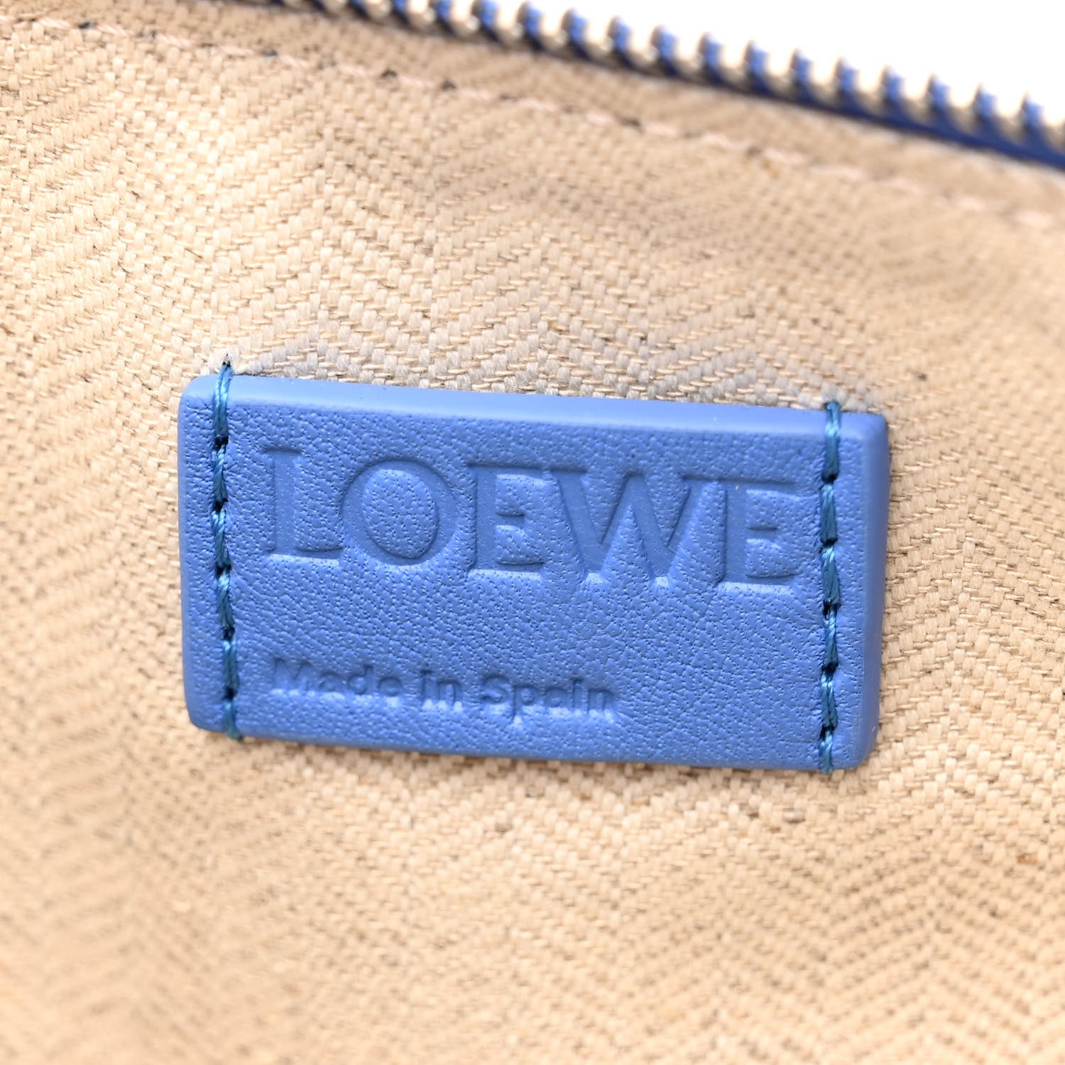 Loewe Calfskin Mini Hammock Hobo Seaside Blue 6 of 9