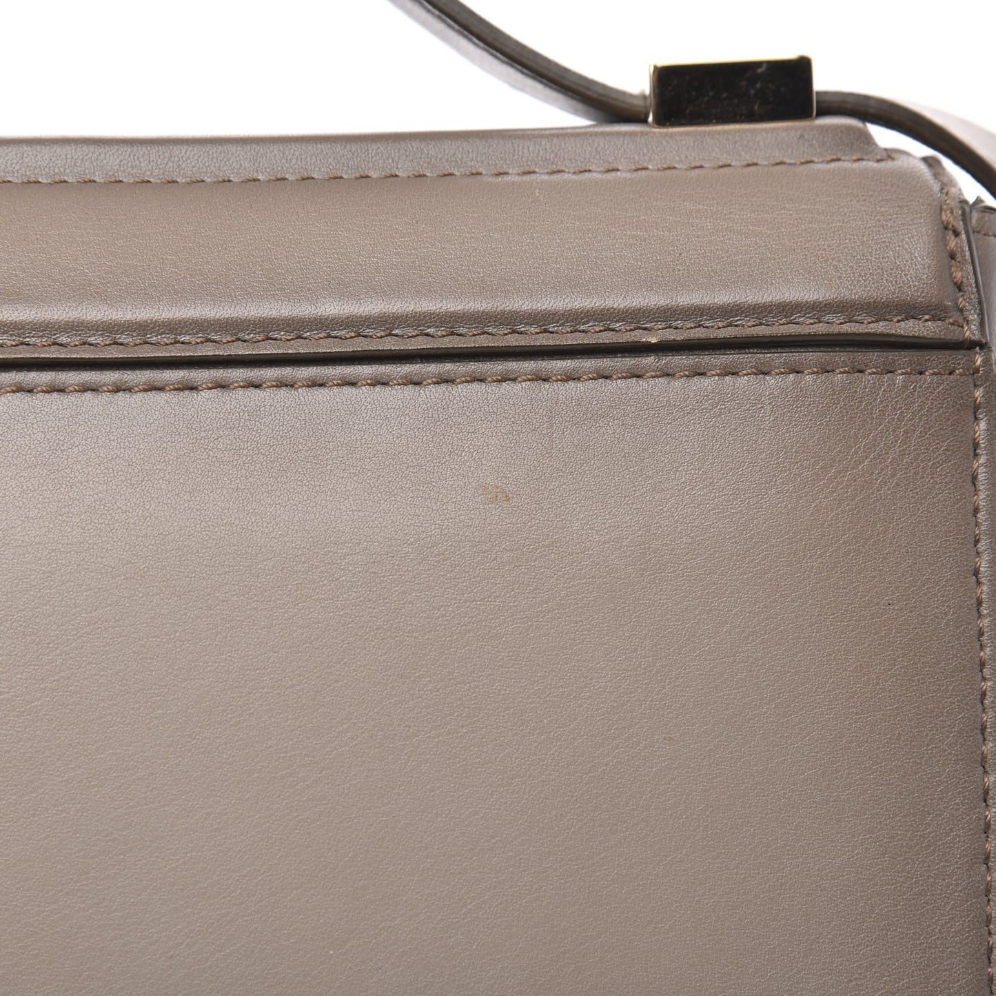 Calfskin Medium Pandora Box Crossbody Bag Taupe