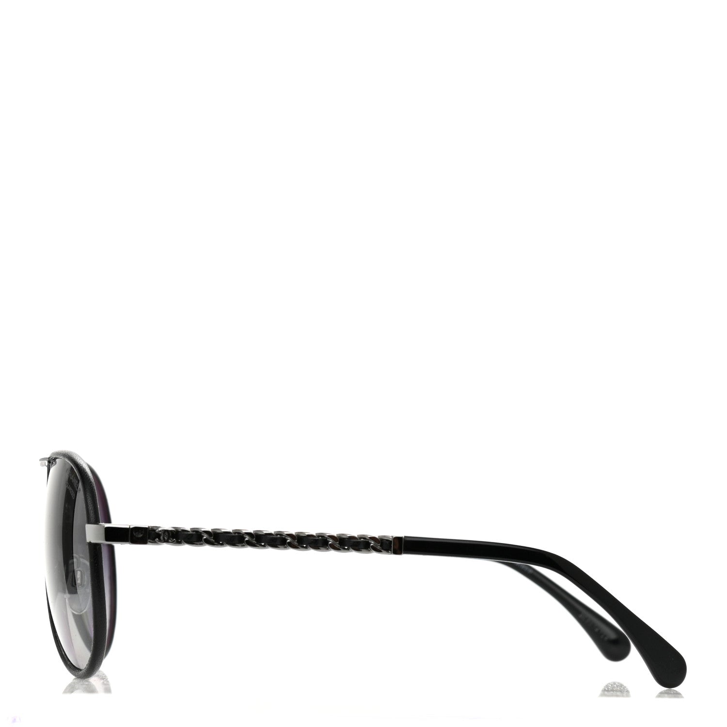 Chanel Polarized Pilot Winter Sunglasses 4219-Q Black 3 of 7
