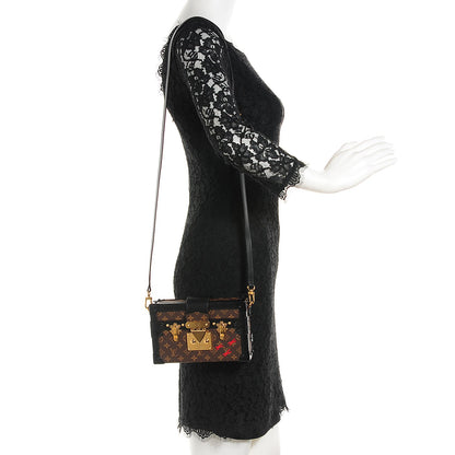 Louis Vuitton Monogram Petite Malle Black 2 of 7