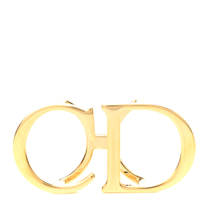 Christian Dior Metal CD Icon Belt Buckle Gold 1 of 5
