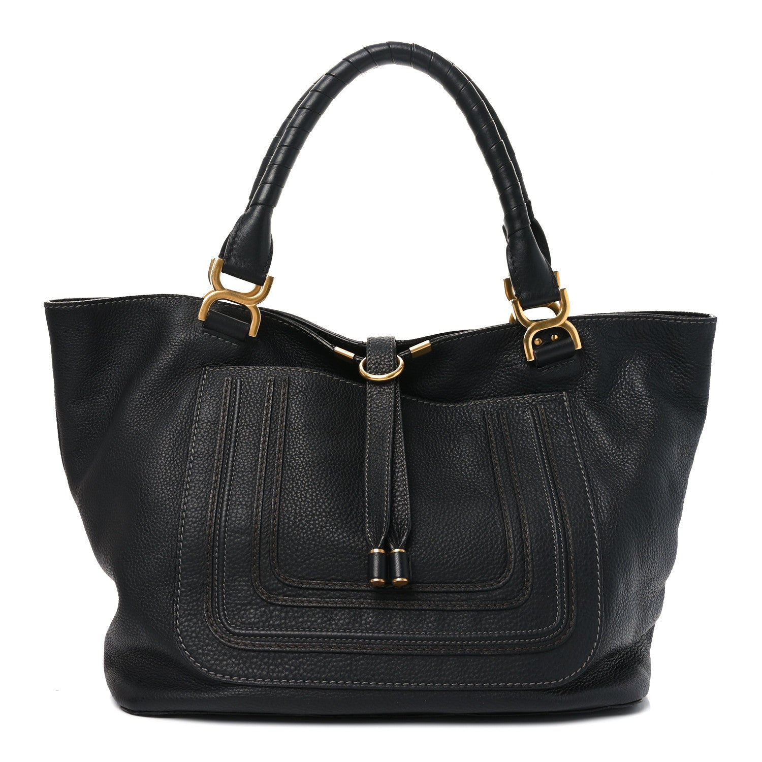 Chloe Calfskin Large New Marcie Tote Black 1 of 10