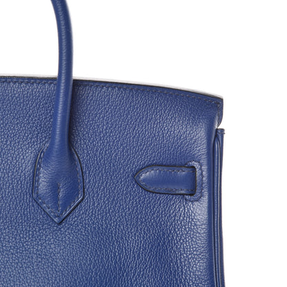 Hermes Taurillon Novillo Birkin 25 Bleu Saphir 14 of 34