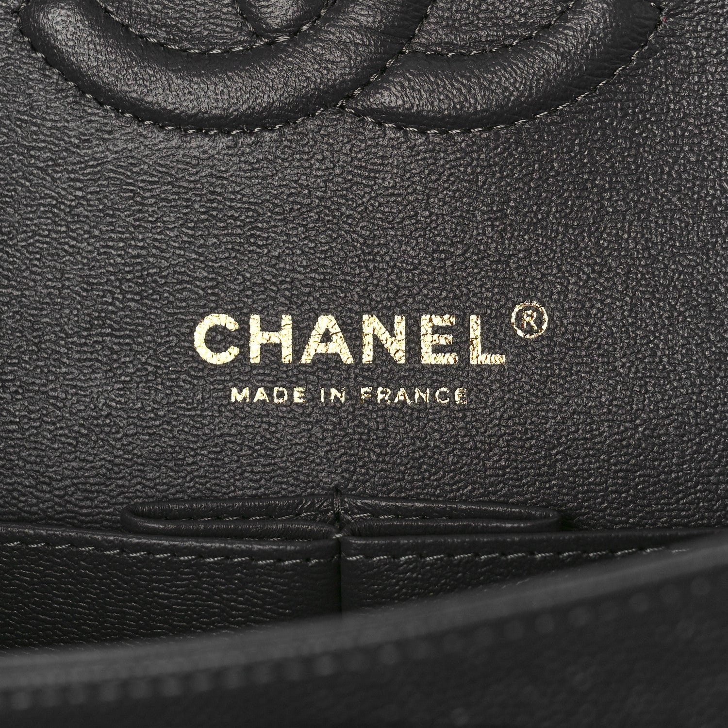 Chanel Caviar Quilted Medium Double Flap Dark Grey 6 of 9