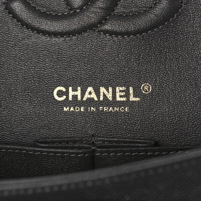Chanel Caviar Quilted Medium Double Flap Dark Grey 6 of 9