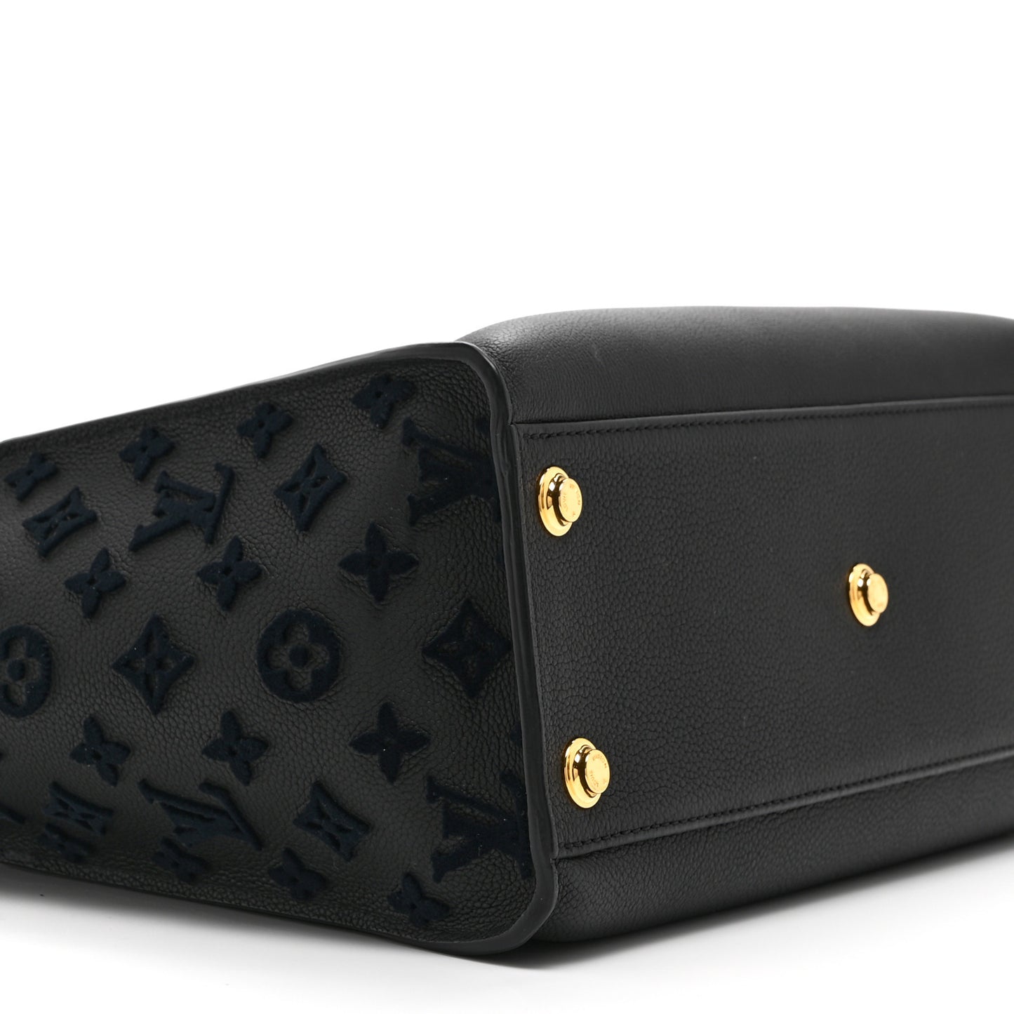 Calfskin Monogram Tufting On My Side Black