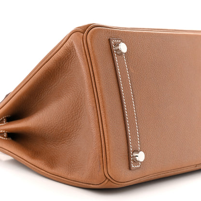 Hermes Natural Barenia Faubourg Birkin 30 Fauve 9 of 12