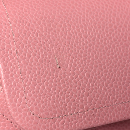 Chanel Caviar Quilted Medium Double Flap Pink 15 of 15