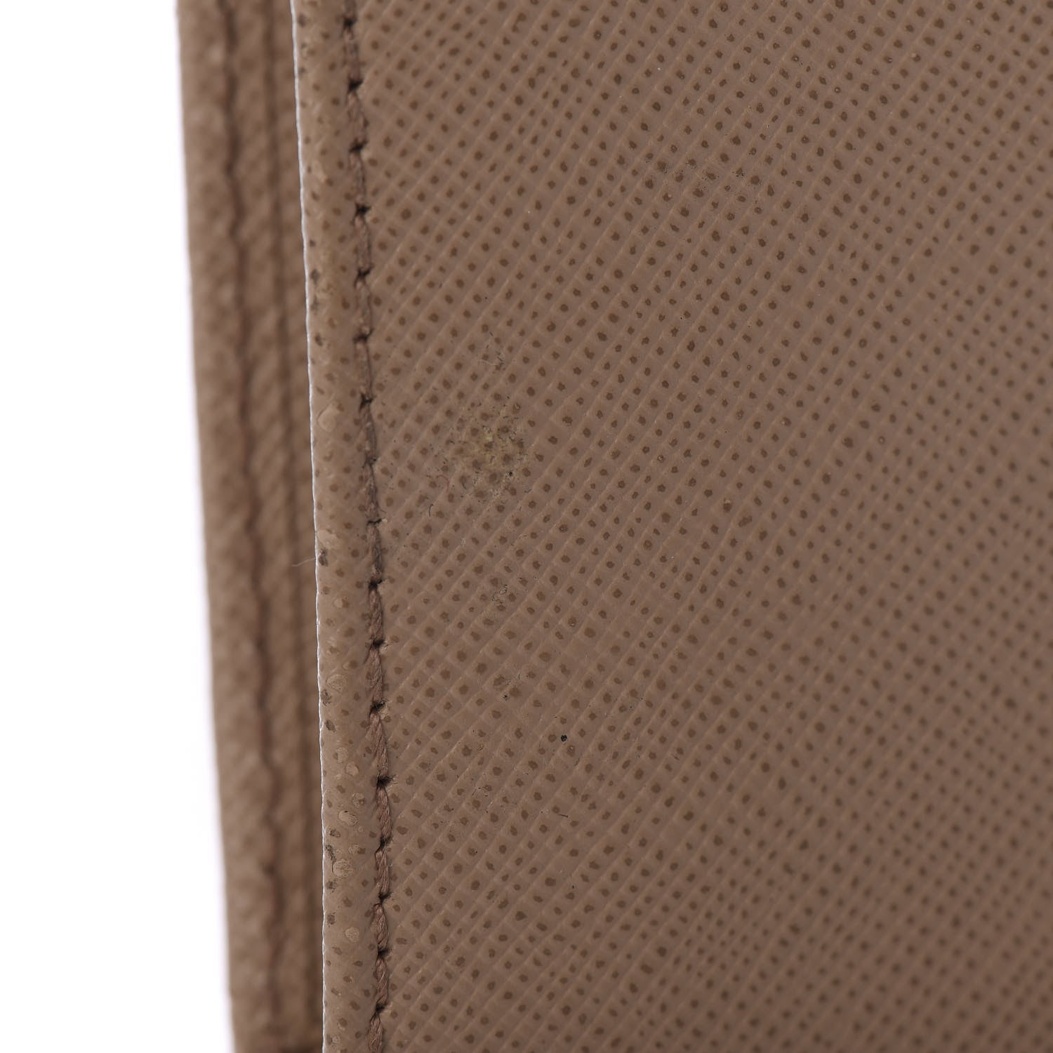 Prada Saffiano Metal Bi-Fold Wallet Naturale 7 of 9