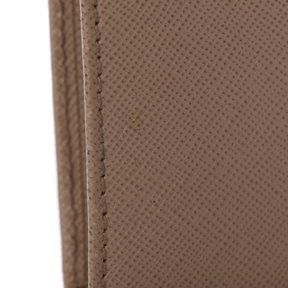 Prada Saffiano Metal Bi-Fold Wallet Naturale 7 of 9