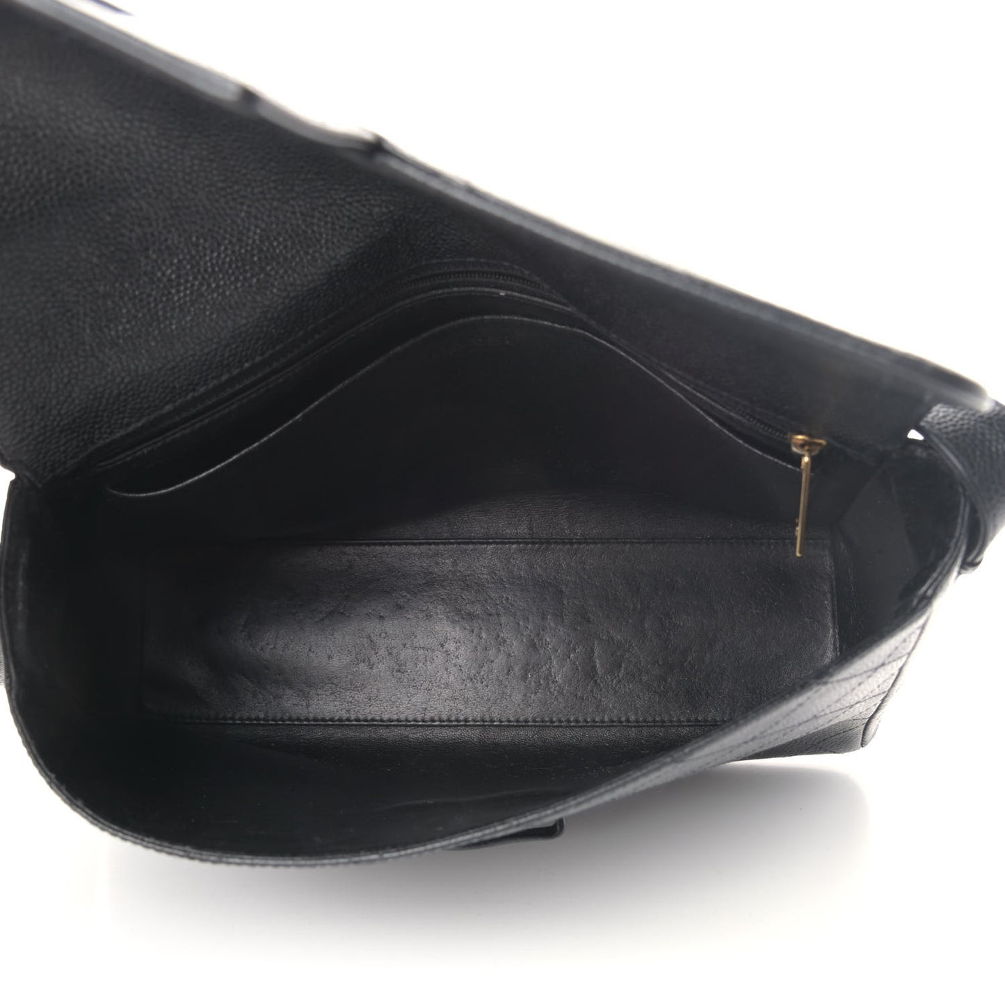 Caviar Diamond Stitched Shoulder Bag Black