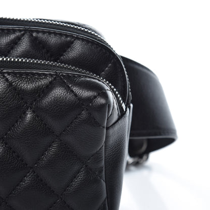 Chanel Calfskin Quilted Waist Bag Black 11 of 11