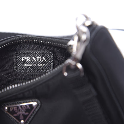 Prada Tessuto Nylon Mini Re-Edition 2000 Shoulder Bag Black 6 of 10