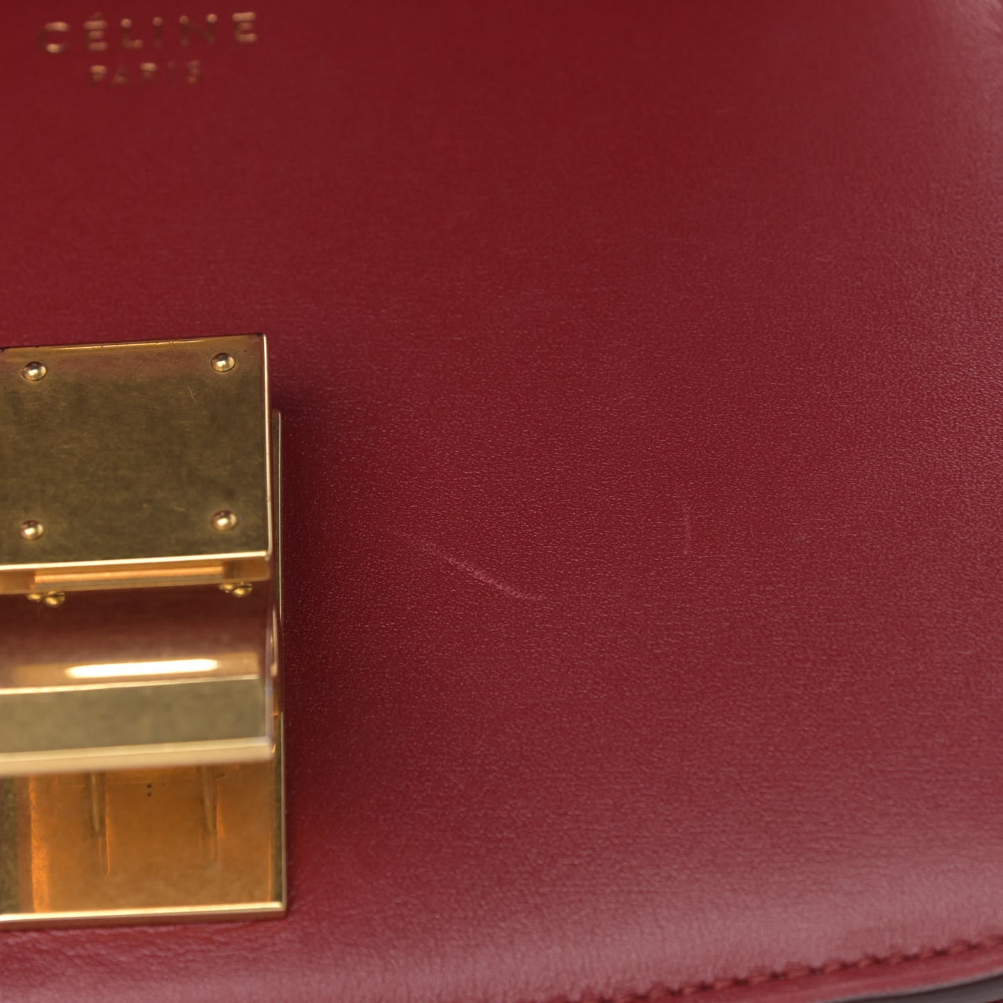 Box Calfskin Small Classic Box Flap Bag Red