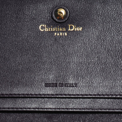 Christian Dior Bullcalf Diorissimo Wallet Orange Purple 6 of 8