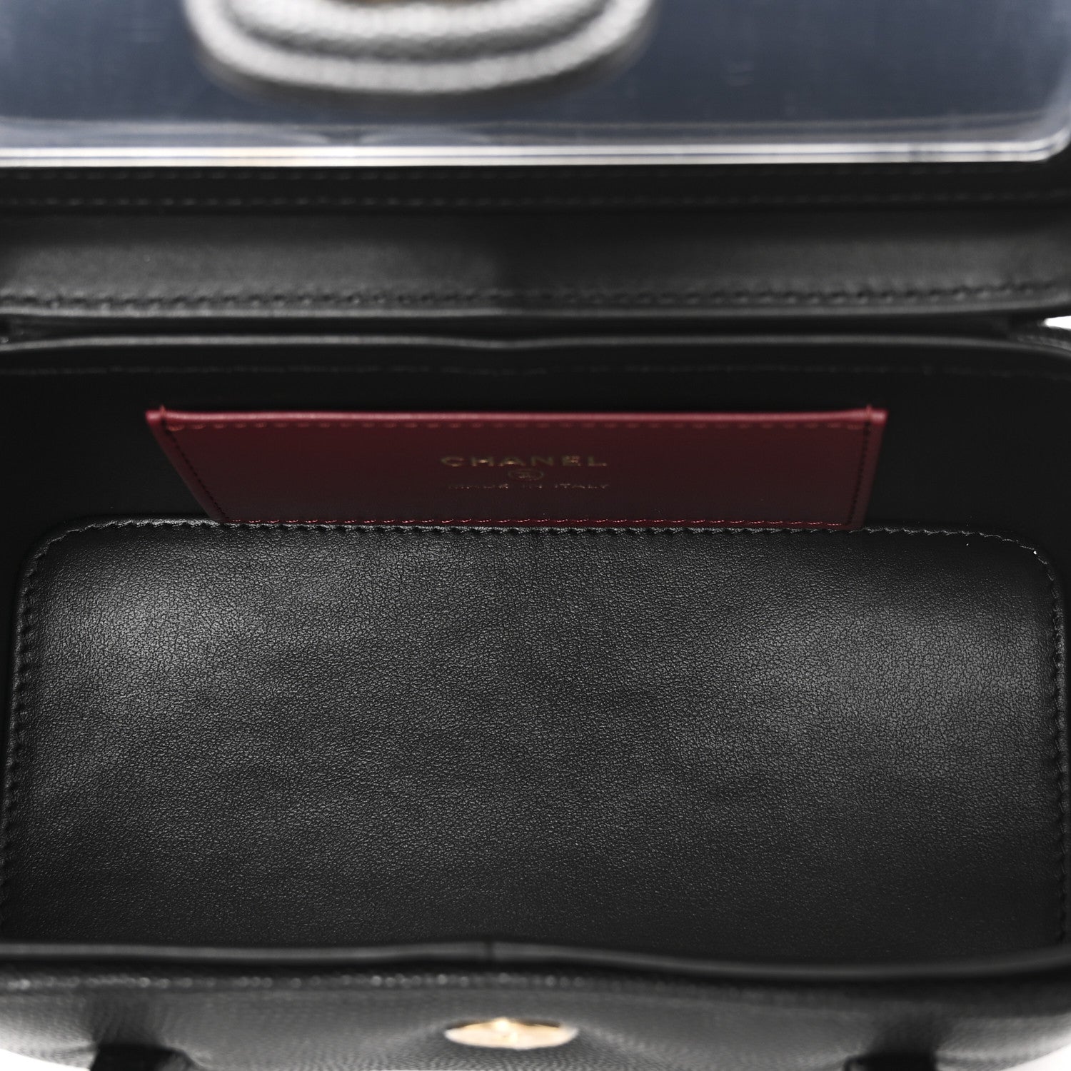 Chanel Shiny Caviar Preppy Coco Long Vanity With Strap Black 5 of 12