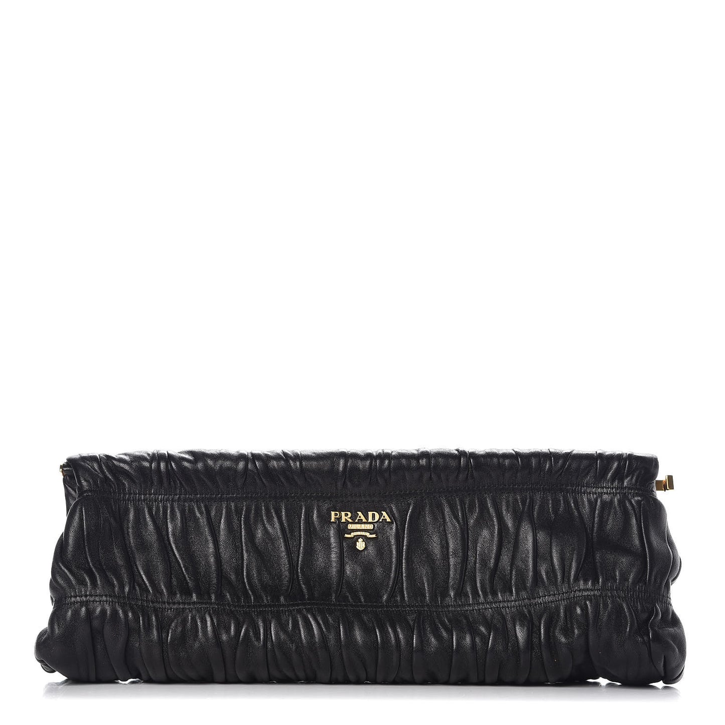Nappa Gaufre Clutch Black