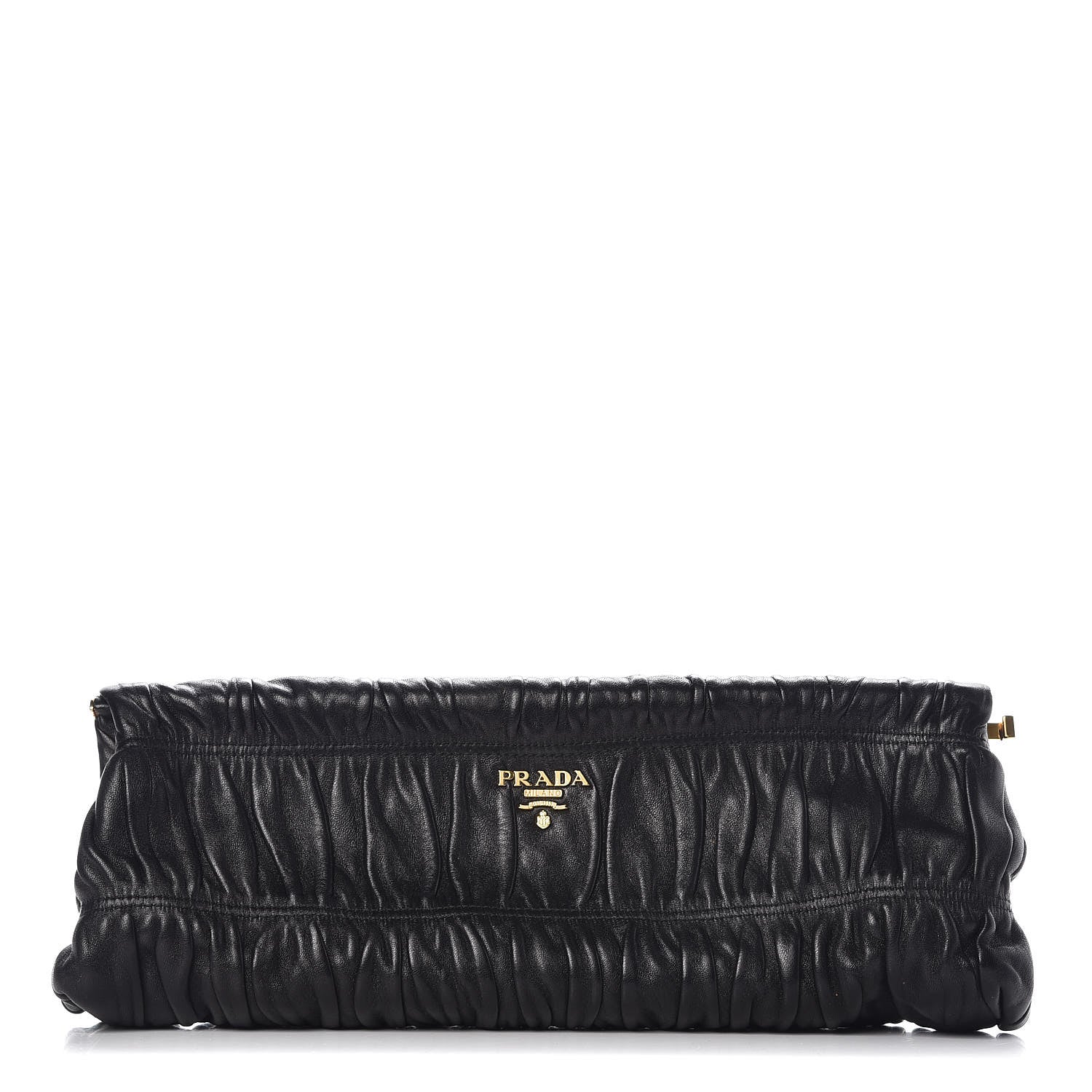 Prada Nappa Gaufre Clutch Black 1 of 7