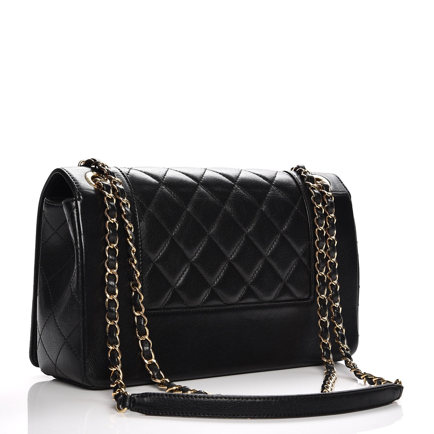 Chanel Sheepskin Quilted Vintage Mademoiselle Flap Black 6 of 13