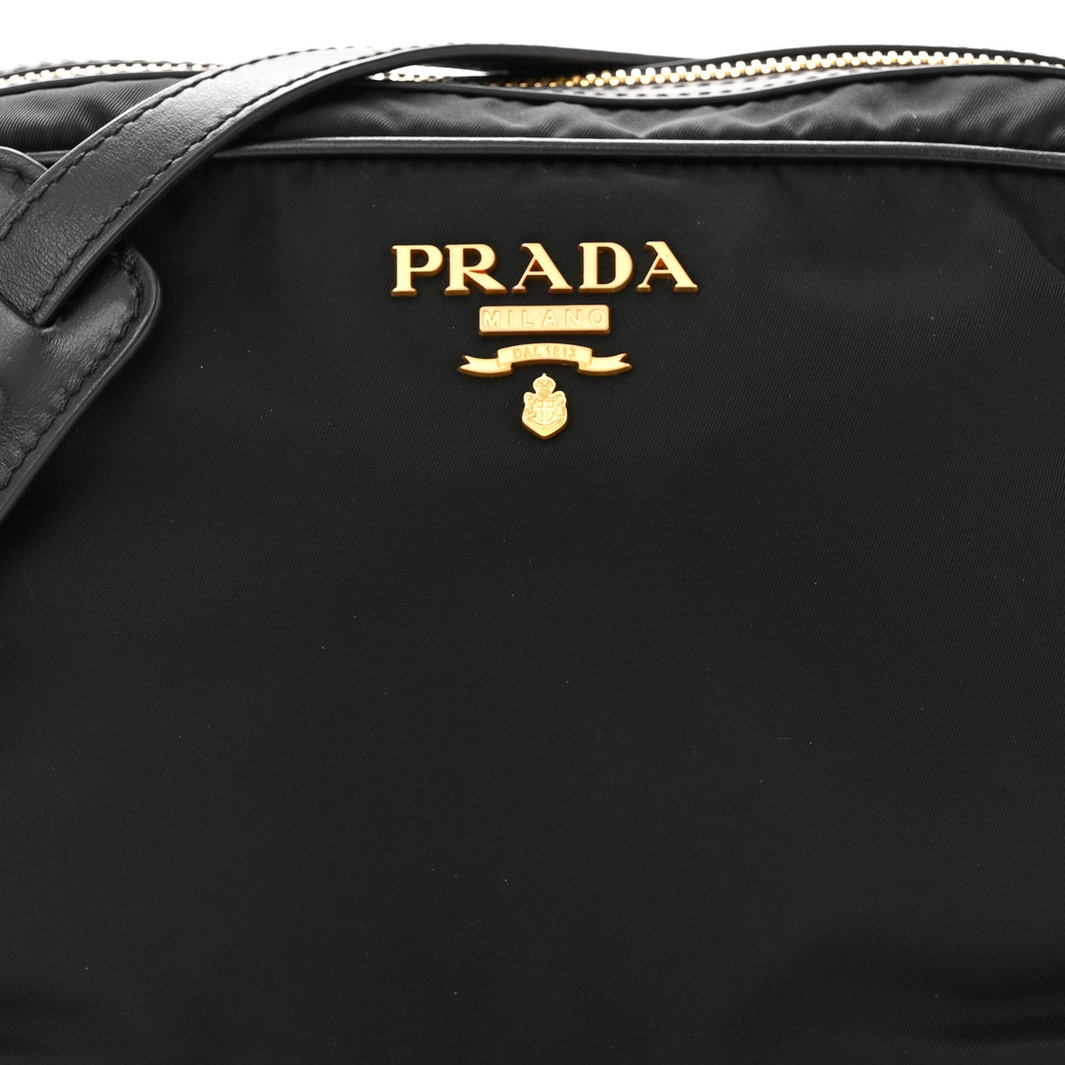 Prada Tessuto Nylon Soft Calf Camera Bag Black 8 of 10