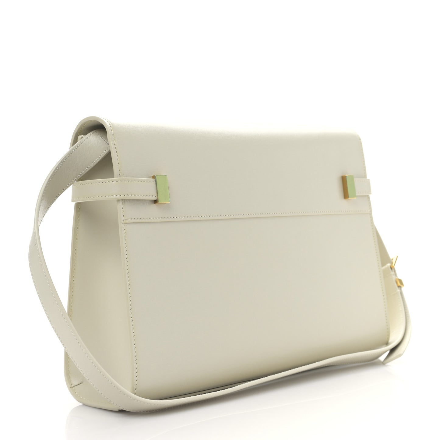 Smooth Calfskin Manhattan Shoulder Bag Crema Soft