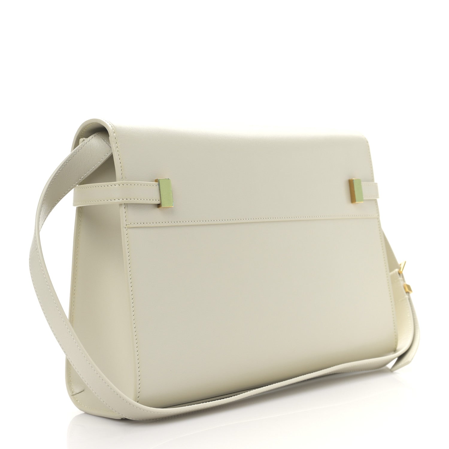 Saint Laurent Smooth Calfskin Manhattan Shoulder Bag Crema Soft 3 of 9