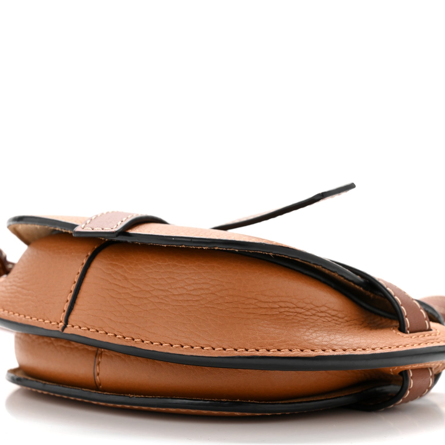 Loewe Grained Calfskin Mini Gate Crossbody Bag Caramel Pecan 9 of 10