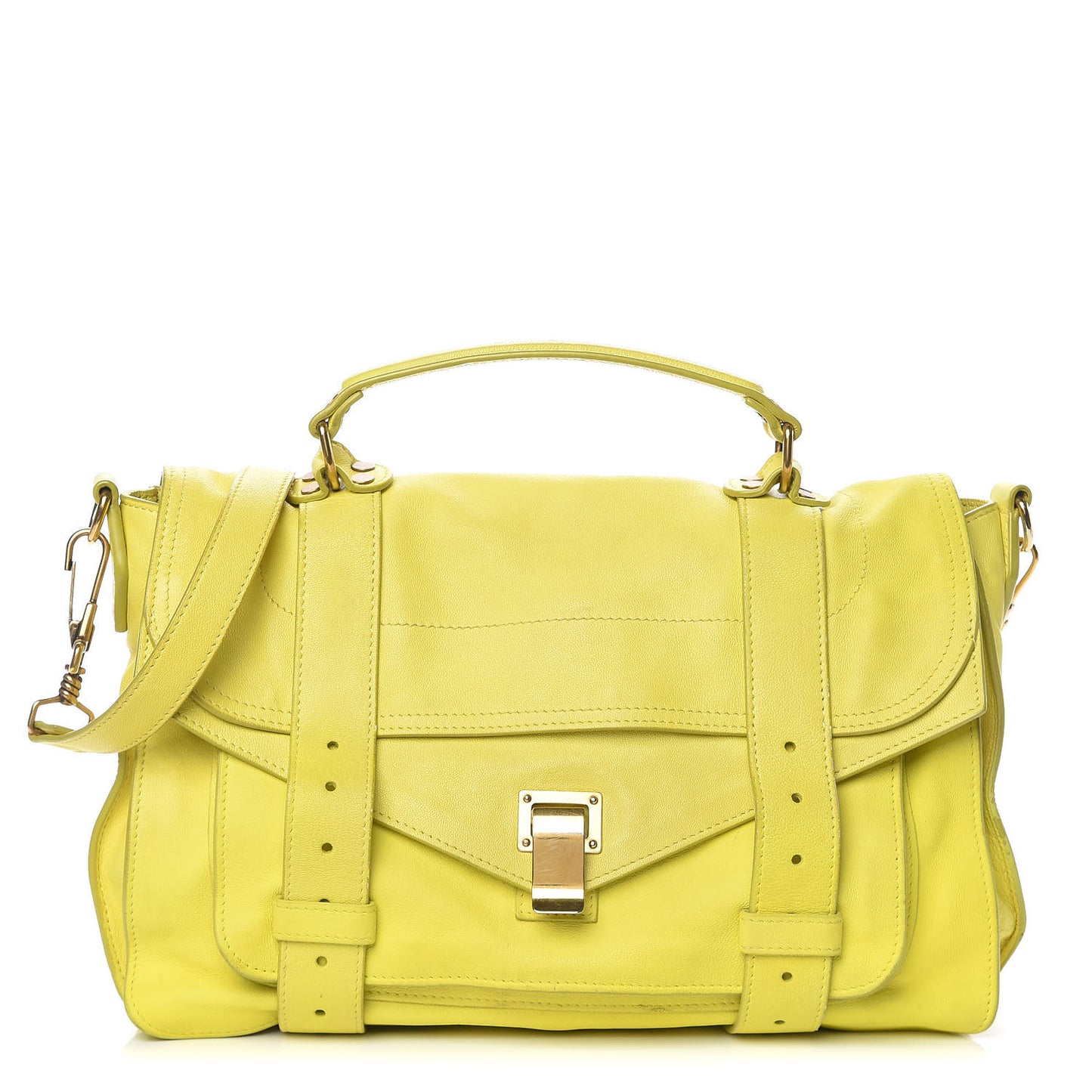 Lambskin Medium PS1 Satchel Citron