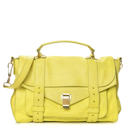 Proenza Schouler Lambskin Medium PS1 Satchel Citron 1 of 28