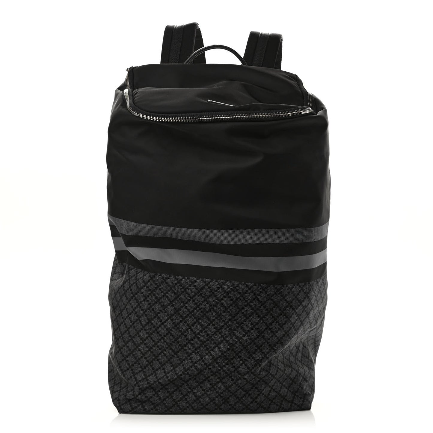 Nylon Diamante Backpack Black