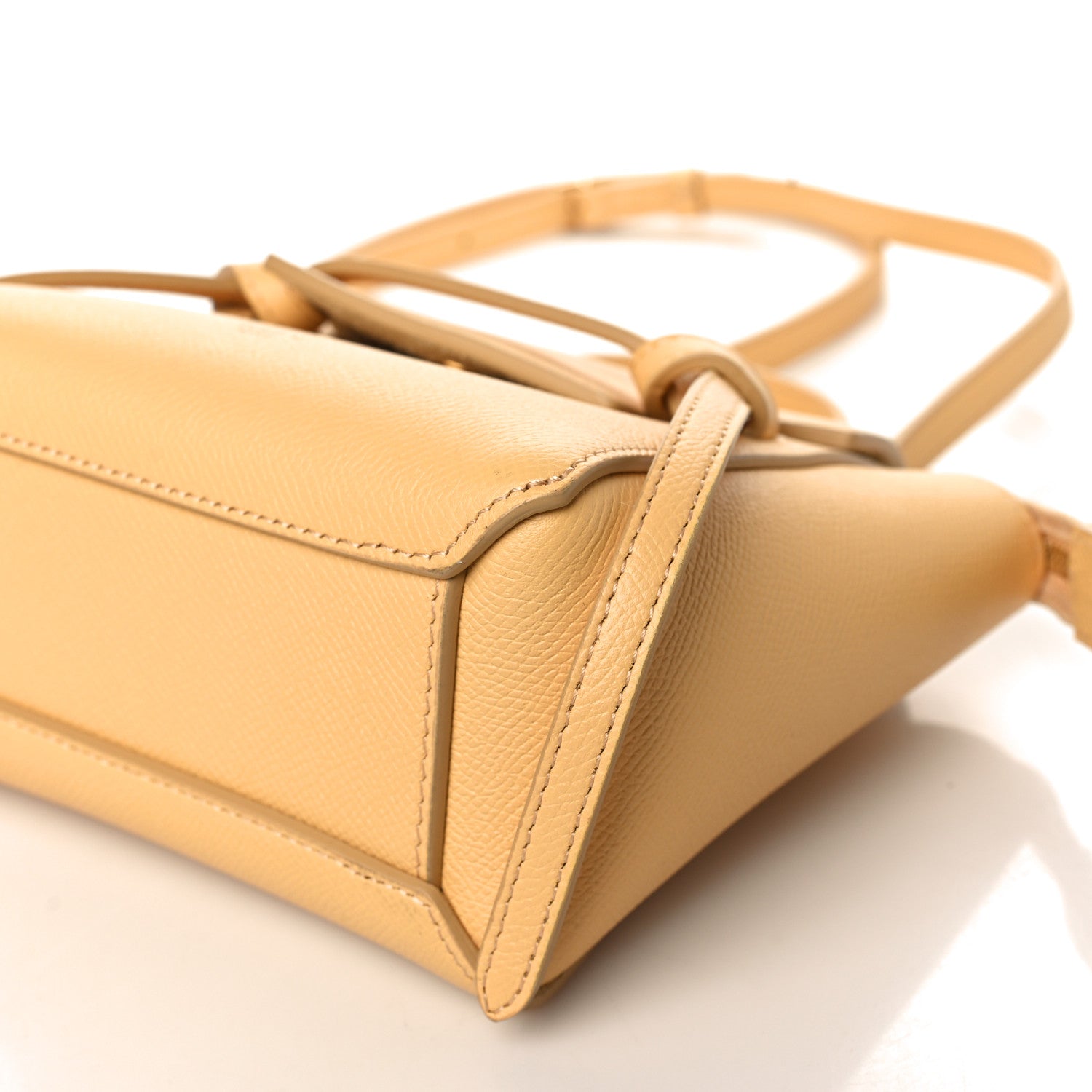 Celine Grained Calfskin Pico Belt Bag Pale Yellow 8 of 8