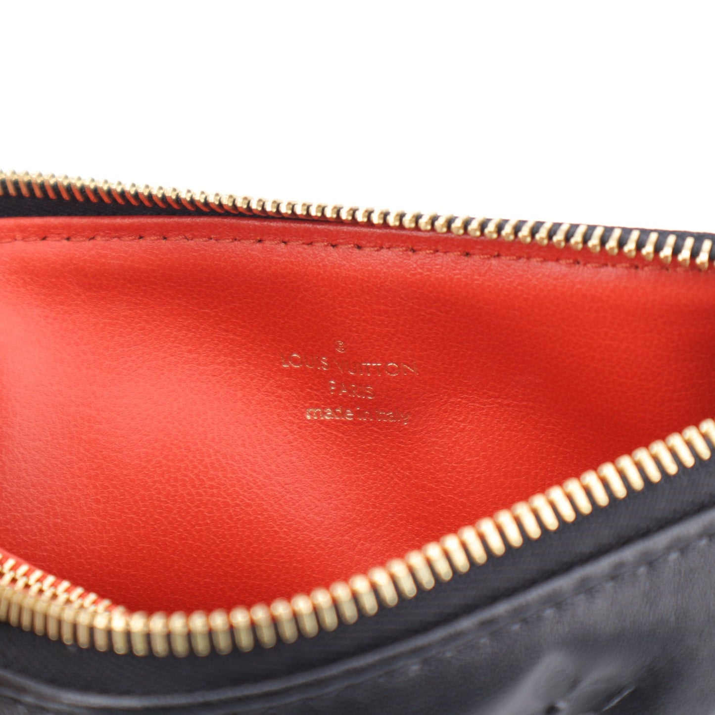 Lambskin Embossed Monogram Coussin BB Black
