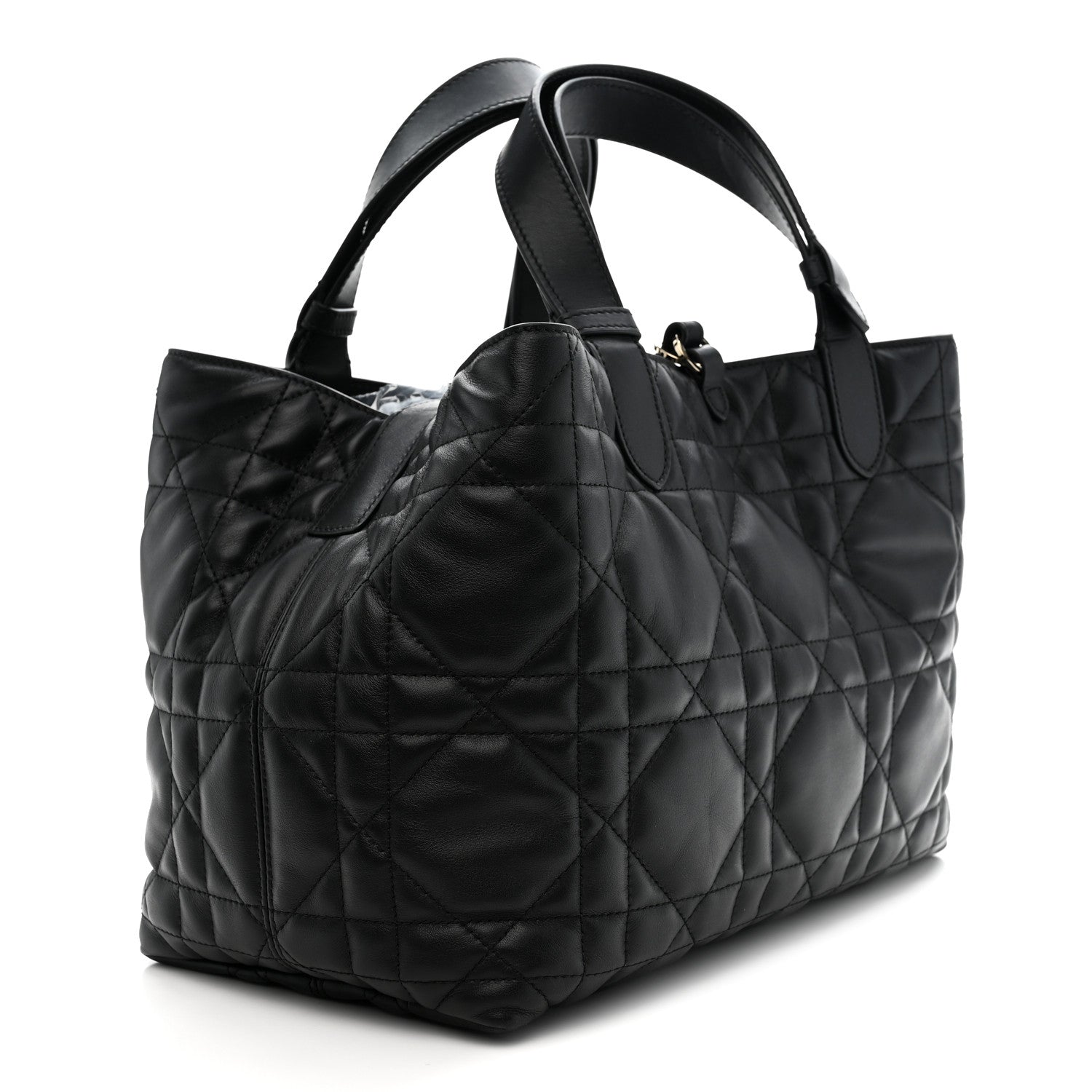 Christian Dior Calfskin Macrocannage Medium Toujours Black 3 of 11