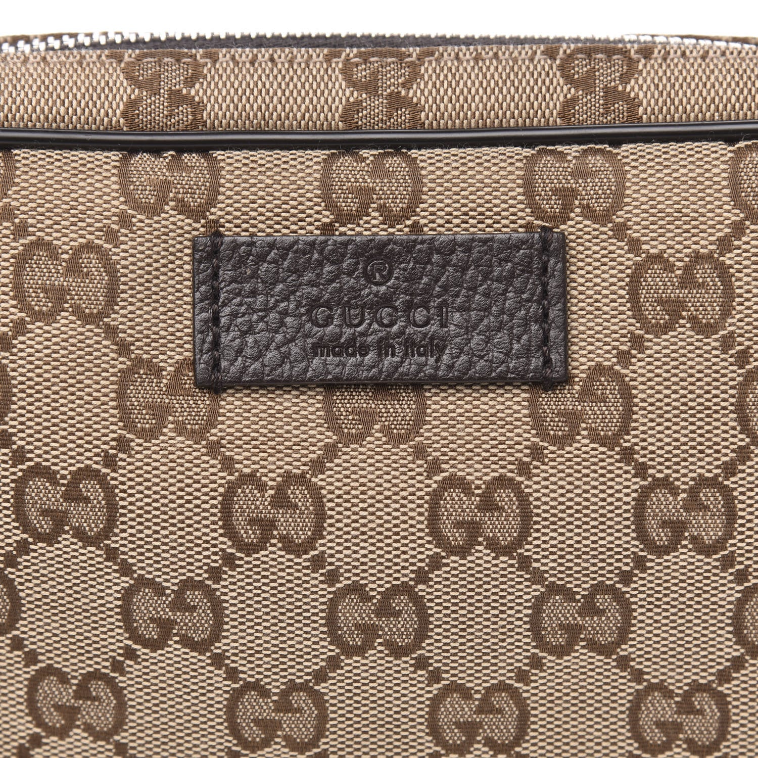 Gucci Monogram Belt Bag Dark Brown 8 of 10