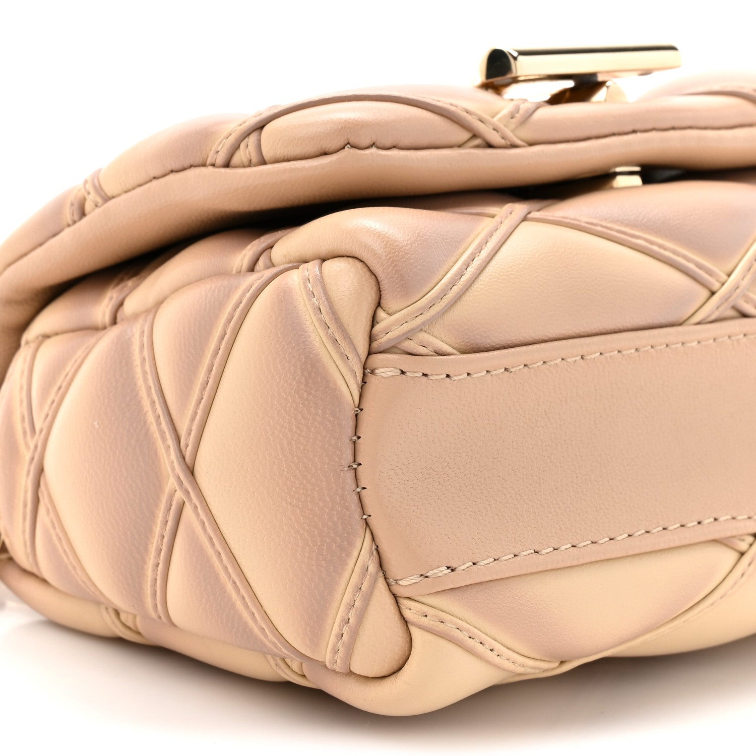 Louis Vuitton Lambskin Malletage Pico GO-14 Beige Pink 9 of 9