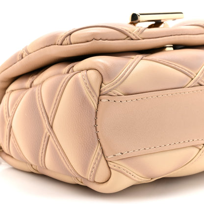 Louis Vuitton Lambskin Malletage Pico GO-14 Beige Pink 9 of 9