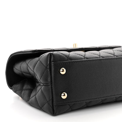 Chanel Caviar Quilted Mini Coco Handle Flap Black 9 of 11