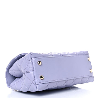 Chanel Caviar Quilted Mini Coco Handle Flap Light Purple 4 of 11