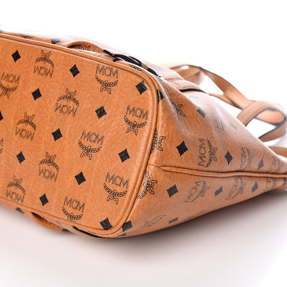 MCM Visetos Medium Essentials Shopper Tote Cognac 9 of 9