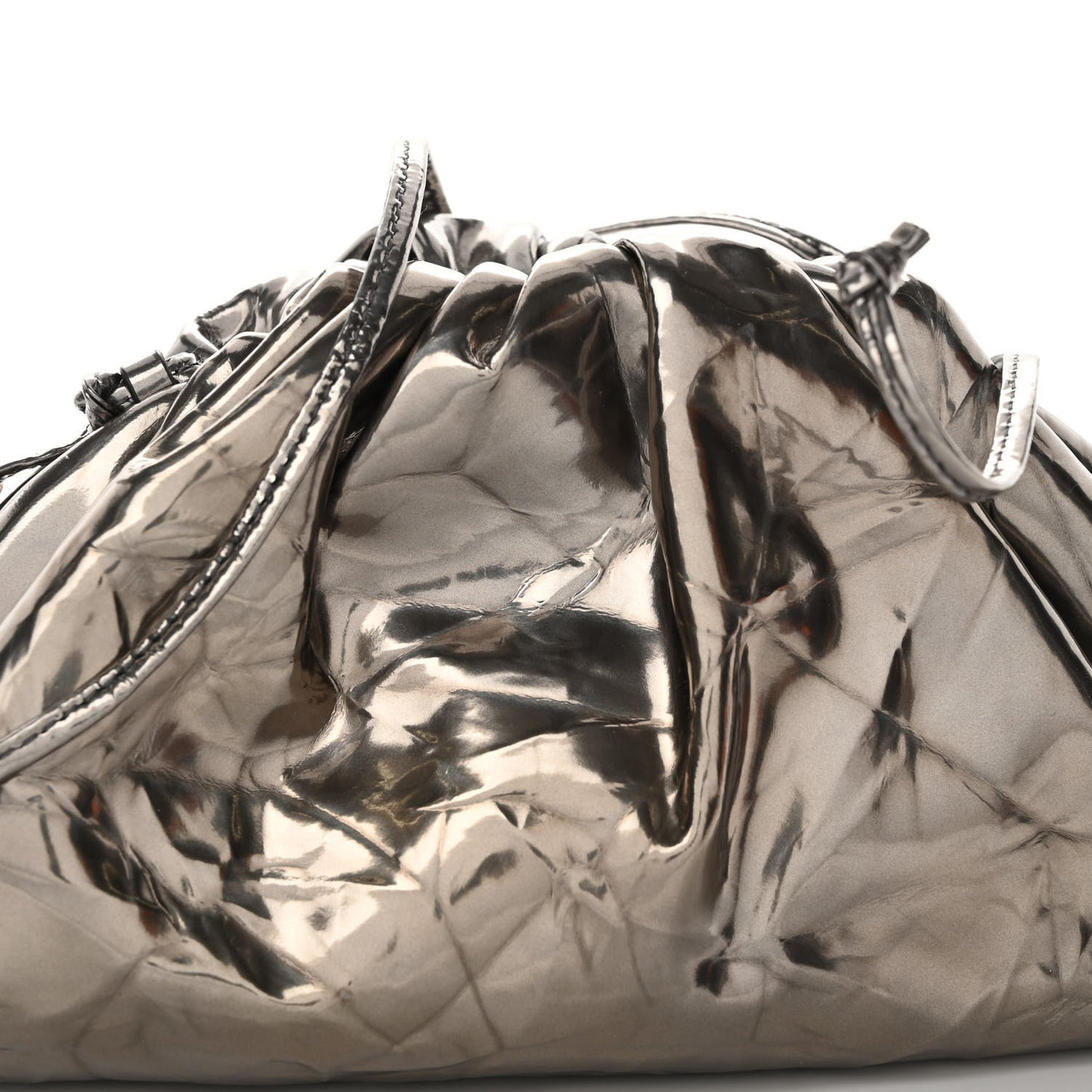 Metallic Crushed Calfskin The Mini Pouch Anchor