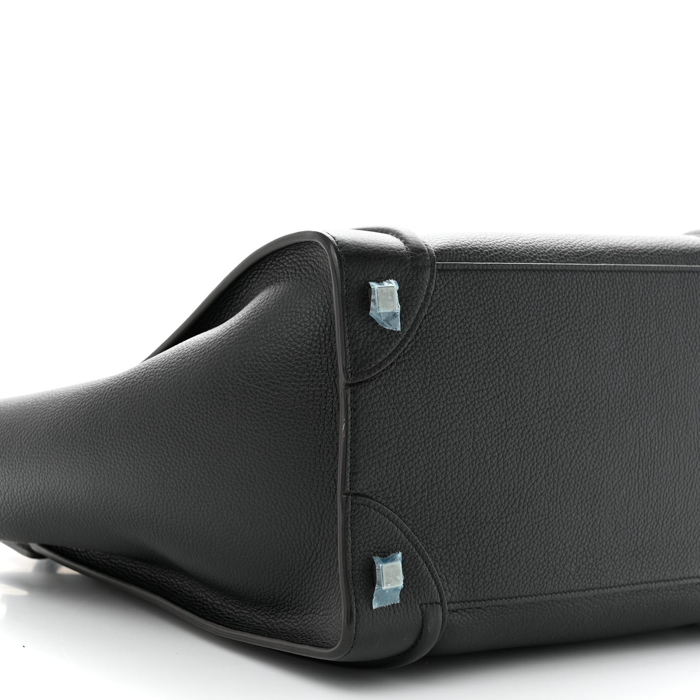 Drummed Calfskin Mini Luggage Black