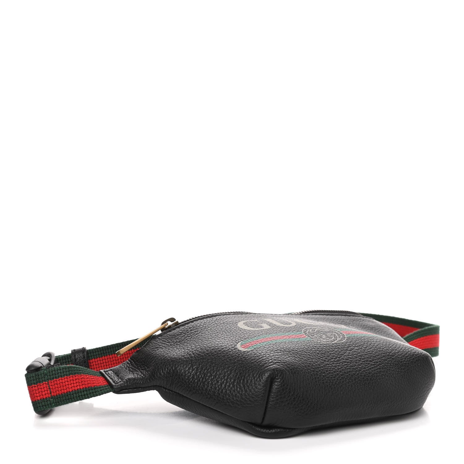 Gucci Grained Calfskin Small Logo Belt Bag Black 3 of 4