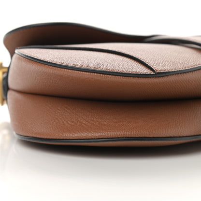 Christian Dior Grained Calfskin Saddle Bag Camello 8 of 9