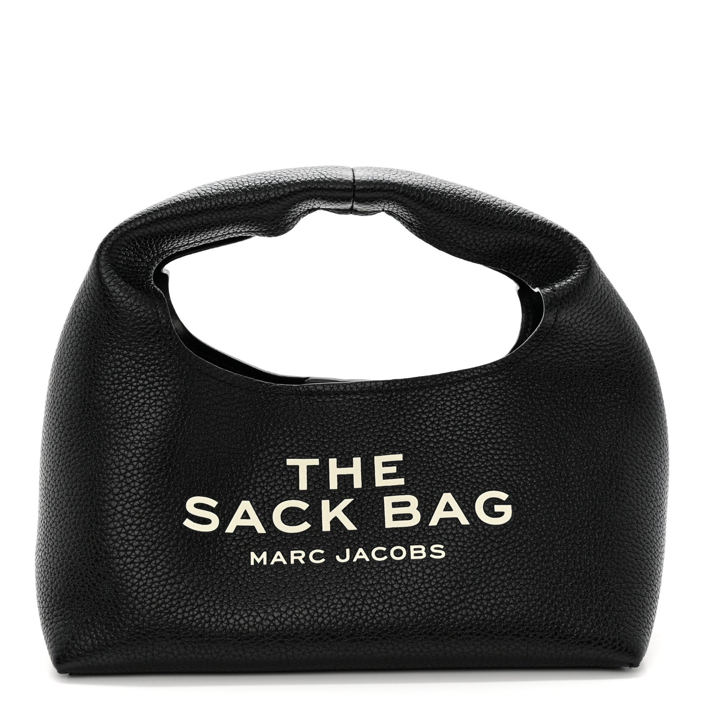 Grained Calfskin Mini The Sack Bag Black