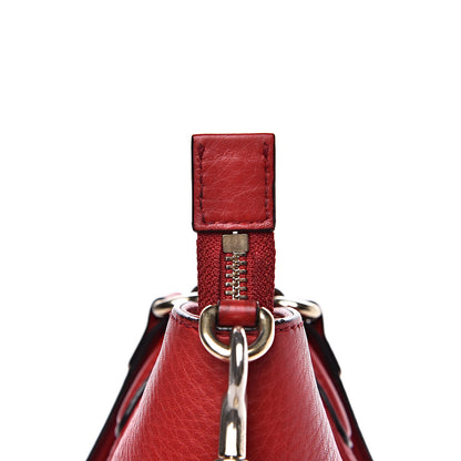 Gucci Pebbled Calfskin Small Soho Top Handle Bag Red 18 of 24