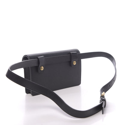 Christian Dior Grained Calfskin Saddle Belt Bag Black 3 of 12